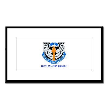 166AB - M01 - 02 - DUI - 166th Aviation Brigade with Text - Small Framed Print