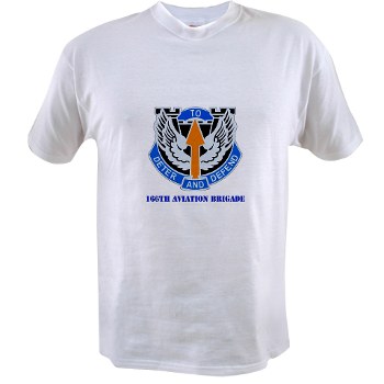 166AB - A01 - 04 - DUI - 166th Aviation Brigade with Text - Value T-shirt - Click Image to Close