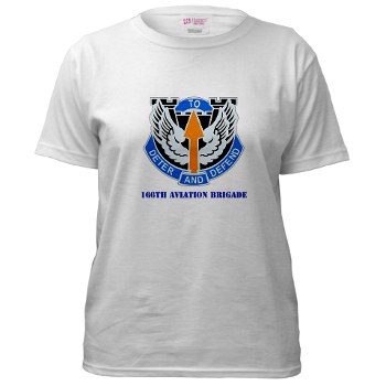 166AB - A01 - 04 - DUI - 166th Aviation Brigade with Text - Women's T-Shirt - Click Image to Close