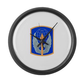 166AB - M01 - 03 - SSI - 166th Aviation Brigade - Large Wall Clock
