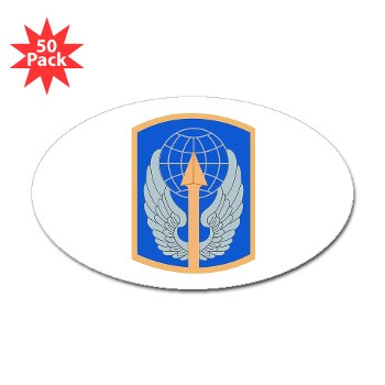 166AB - M01 - 01 - SSI - 166th Aviation Brigade - Sticker (Oval 50 pk)