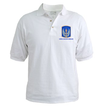 166AB - A01 - 04 - SSI - 166th Aviation Brigade with Text - Golf Shirt