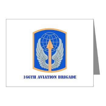 166AB - M01 - 02 - SSI - 166th Aviation Brigade with Text - Note Cards (Pk of 20) - Click Image to Close