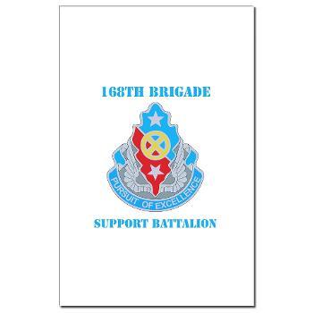 168BSB - M01 - 02 - DUI - 168th Bde - Support Bn with Text - Mini Poster Print