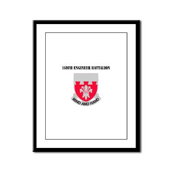 169EB - M01 - 02 - DUI - 169th Engineer Battalion with Text - Framed Panel Print - Click Image to Close