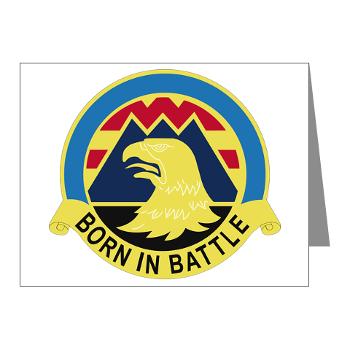 16AB - M01 - 02 - DUI - 16th Aviation Brigade - Note Cards (Pk of 20)