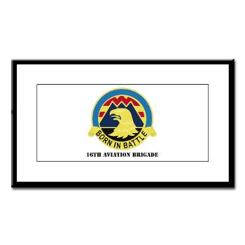 16AB - M01 - 02 - DUI - 16th Aviation Brigade with Text - Small Framed Print - Click Image to Close