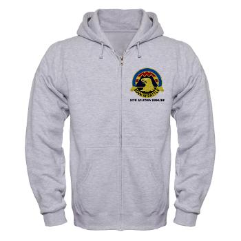 16AB - A01 - 03 - DUI - 16th Aviation Brigade with Text - Zip Hoodie