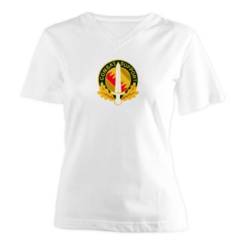 16MPB - A01 - 04 - DUI - 16th Military Police Brigade - Women's V-Neck T-Shirt