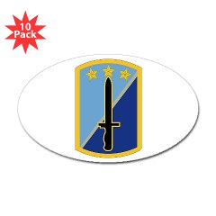 170IB - M01 - 01 - SSI - 170th Infantry Brigade - Sticker (Oval 10 pk)