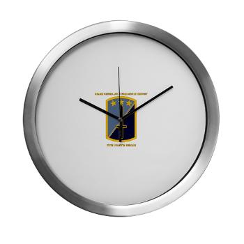 170IBHHC - M01 - 03 - HHC - 170th Infantry Bde with Text Modern Wall Clock