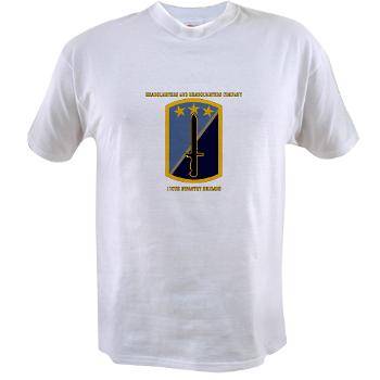 170IBHHC - A01 - 04 - HHC - 170th Infantry Bde with Text Value T-Shirt - Click Image to Close