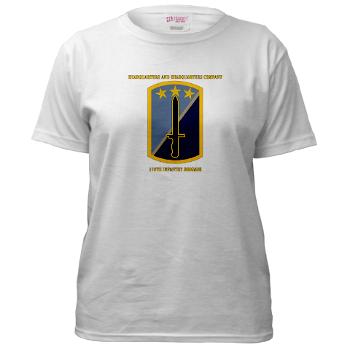 170IBHHC - A01 - 04 - HHC - 170th Infantry Bde with Text Women's T-Shirt