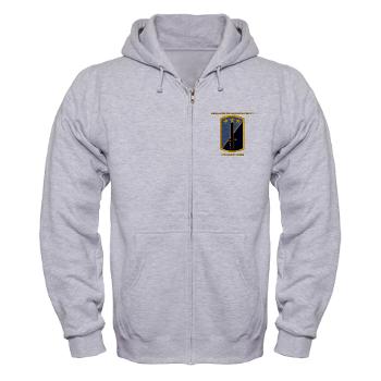 170IBHHC - A01 - 03 - HHC - 170th Infantry Bde with Text Zip Hoodie - Click Image to Close