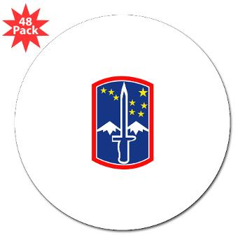 172IB - M01 - 01 - SSI - 172nd Infantry Brigade 3" Lapel Sticker (48 pk)