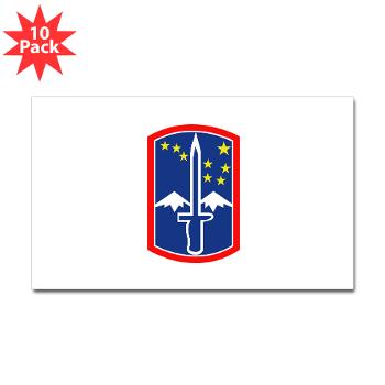 172IB - M01 - 01 - SSI - 172nd Infantry Brigade Sticker (Rectangle 10 pk)