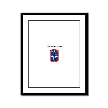 172IB - M01 - 02 - SSI - 172nd Infantry Brigade with text Framed Panel Print