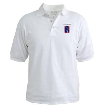 172IB - A01 - 04 - SSI - 172nd Infantry Brigade with text Golf Shirt