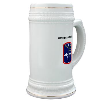 172IB - M01 - 03 - SSI - 172nd Infantry Brigade with text Stein