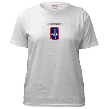 172IB - A01 - 04 - SSI - 172nd Infantry Brigade with text Women's T-Shirt