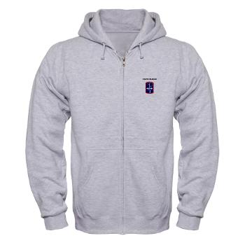 172IB - A01 - 03 - SSI - 172nd Infantry Brigade with text Zip Hoodie