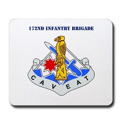 172IB - M01 - 03 - DUI - 172nd Infantry Brigade with Text Mousepad