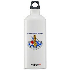 172IB - M01 - 03 - DUI - 172nd Infantry Brigade with Text Sigg Water Bottle 1.0L