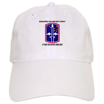 172IBHHC - A01 - 01 - HHC - 172nd Infantry Brigade with Text - Cap - Click Image to Close