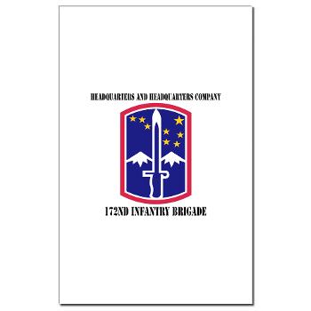 172IBHHC - M01 - 02 - HHC - 172nd Infantry Brigade with Text - Mini Poster Print
