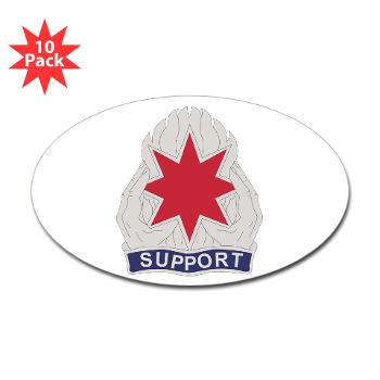172SB - M01 - 01 - DUI - 172nd Support Battalion - Sticker (Oval 10 pk)