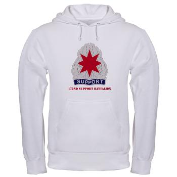 172SB - A01 - 03 - DUI - 172nd Support Battalion with Text - Hooded Sweatshirt