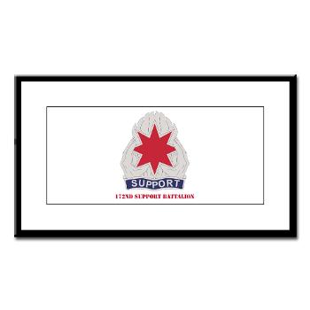 172SB - M01 - 02 - DUI - 172nd Support Battalion with Text - Small Framed Print