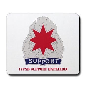 172SB - M01 - 03 - DUI - 172nd Support Battalion with Text - Mousepad