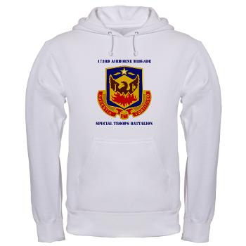 173STB - A01 - 03 - DUI - 173rd Special Troops Battalion with Text - Hooded Sweatshirt - Click Image to Close