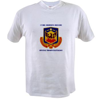 173STB - A01 - 04 - DUI - 173rd Special Troops Battalion with Text - Value T-Shirt - Click Image to Close