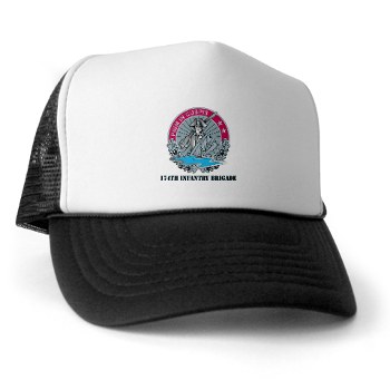 174IB - A01 - 02 - DUI - 174th Infantry Brigade with text Trucker Hat - Click Image to Close