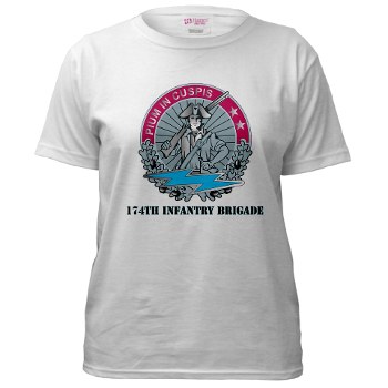 174IB - A01 - 04 - DUI - 174th Infantry Brigade with text Women's T-Shirt - Click Image to Close