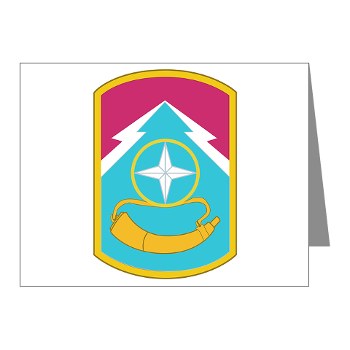 174IB - M01 - 02 - SSI - 174th Infantry Brigade Note Cards (Pk of 20) - Click Image to Close