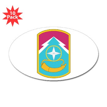 174IB - M01 - 01 - SSI - 174th Infantry Brigade Sticker (Oval 10 pk)