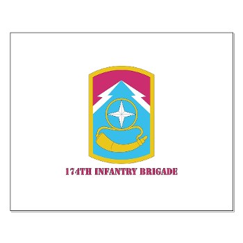 174IB - M01 - 02 - SSI - 174th Infantry Brigade with text Small Poster