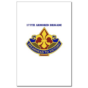 177AB - M01 - 02 - DUI - 177th Armored Brigade with Text Mini Poster Print