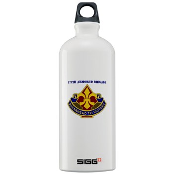 177AB - M01 - 03 - DUI - 177th Armored Brigade with Text Sigg Water Bottle 1.0L - Click Image to Close