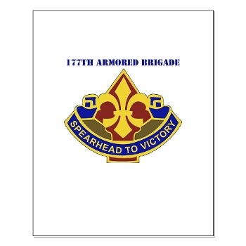 177AB - M01 - 02 - DUI - 177th Armored Brigade with Text Small Poster