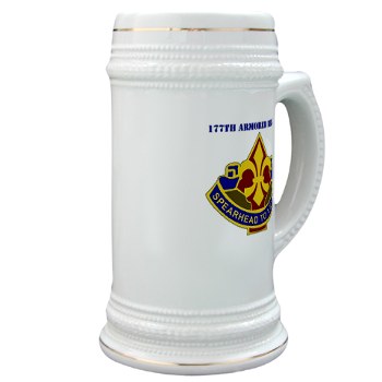 177AB - M01 - 03 - DUI - 177th Armored Brigade with Text Stein