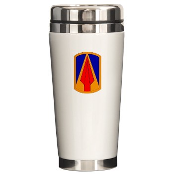 177AB - M01 - 03 - SSI - 177th Armored Brigade Ceramic Travel Mug