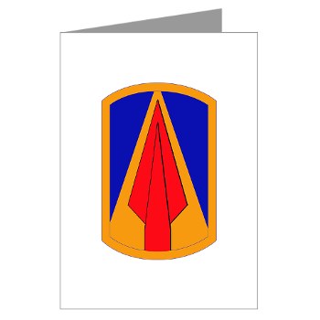 177AB - M01 - 02 - SSI - 177th Armored Brigade Greeting Cards (Pk of 10)