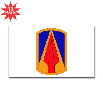 177AB - M01 - 01 - SSI - 177th Armored Brigade Sticker (Rectangle 10 pk) - Click Image to Close