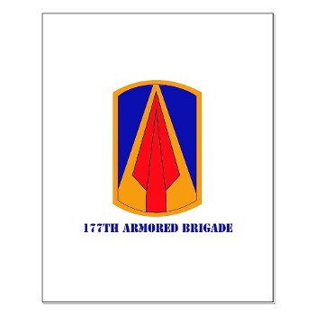 177AB - M01 - 02 - SSI - 177th Armored Brigade with Text Small Poster