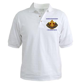 177ABHHD - A01 - 04 - HHD - 177th Armored Bde with Text Golf Shirt - Click Image to Close