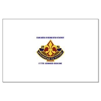 177ABHHD - M01 - 02 - HHD - 177th Armored Bde with Text Large Poster